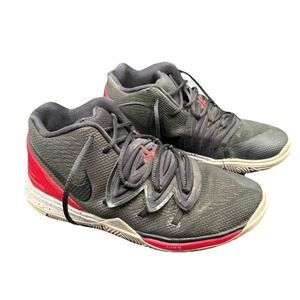 Nike Kyrie 5 Bred Black Red Youth Size 3Y Basketball Shoes AQ2458-600